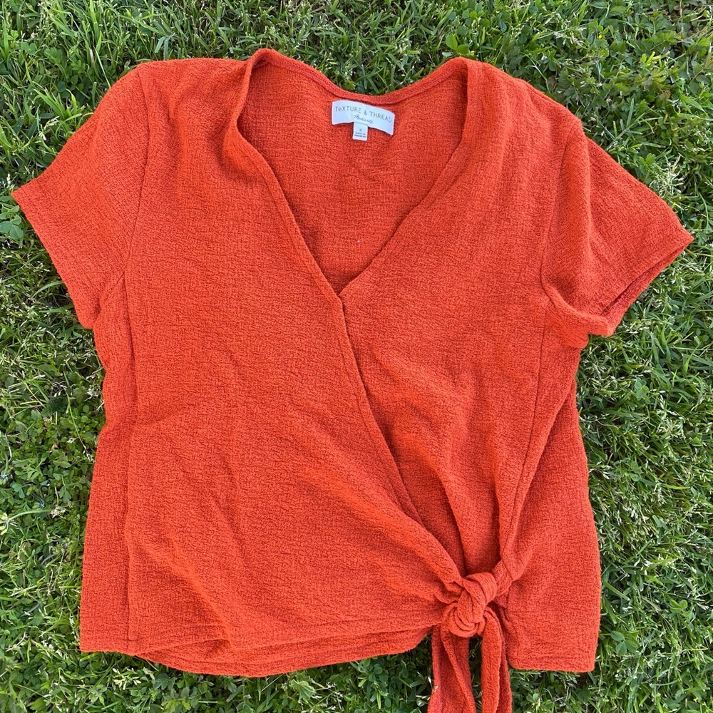 Madewell Texture & Thread Cropped Wrap Size Small